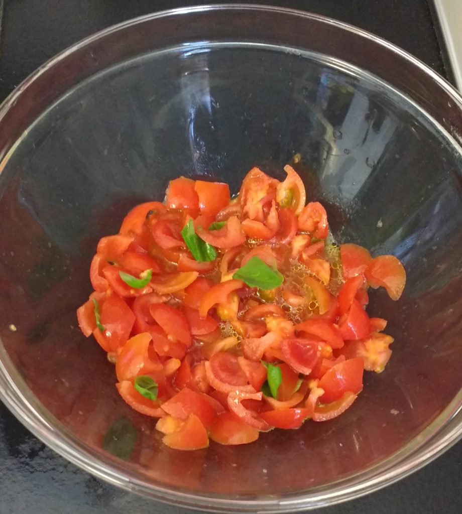 Insalata di riso - Pomodori tagliati