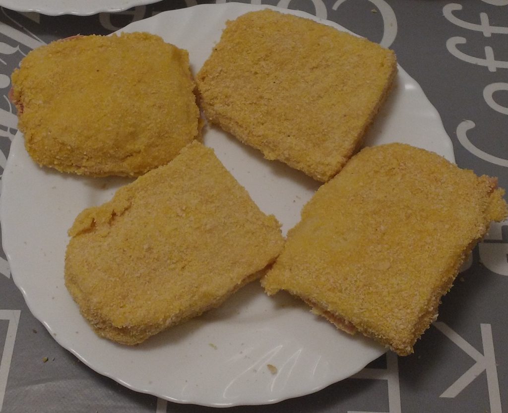 Mozzarella in carrozza al forno - Sandwich