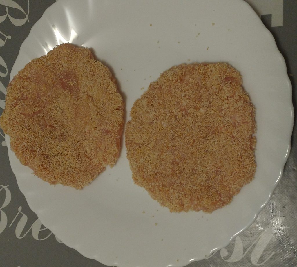 Panini hamburger di pollo - Forma hamburger crudi