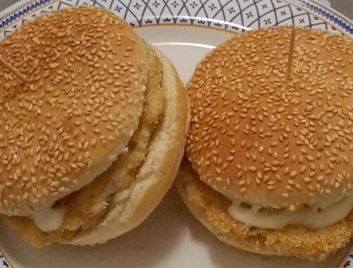 Panini hamburger di pollo - Piatto pronto1