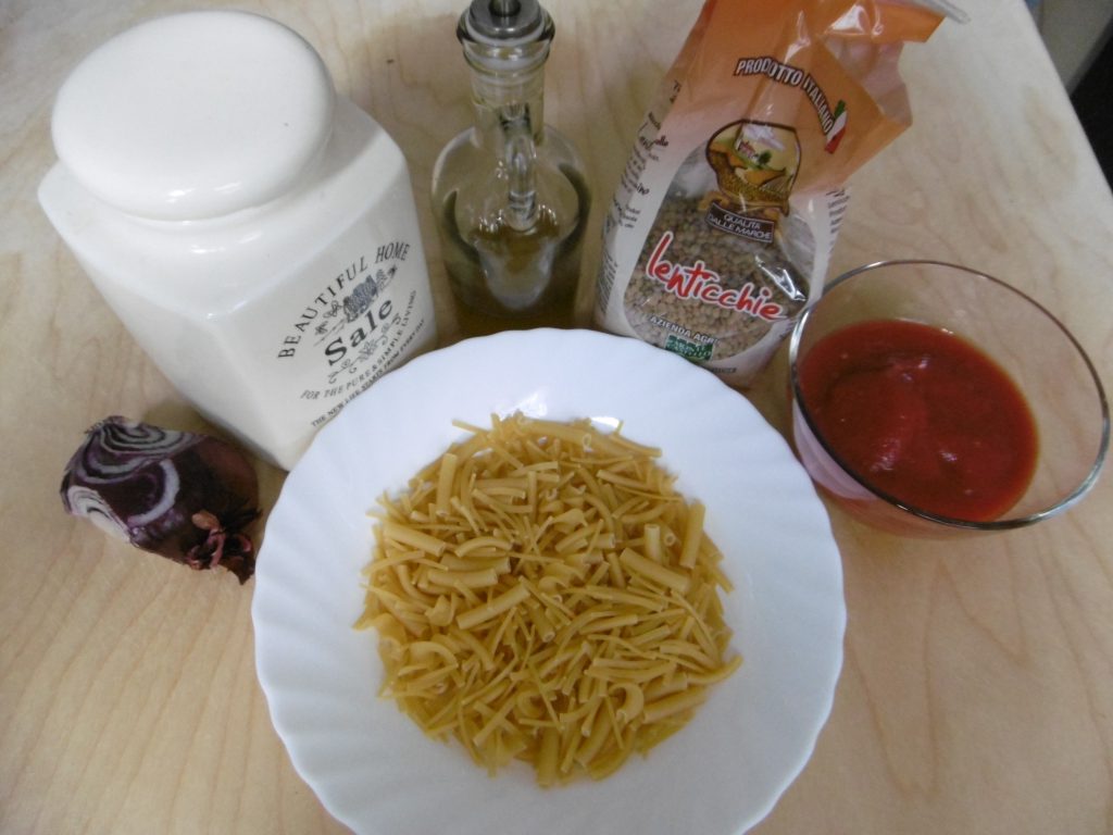 Pasta e lenticchie - Ingredienti