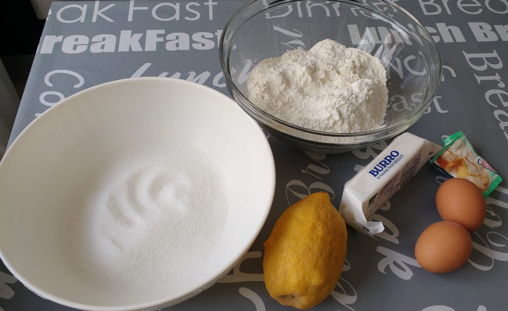 Pasta frolla - Ingredienti