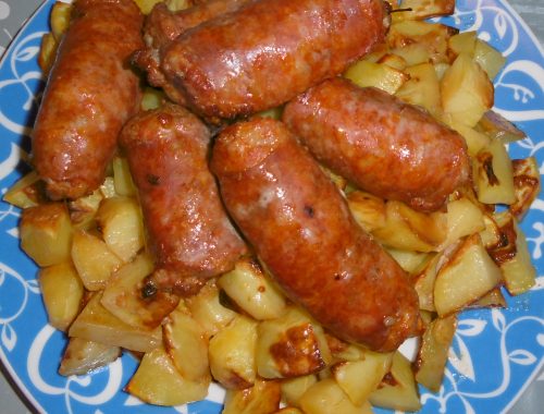 Salsiccia e patate al forno - Piatto pronto
