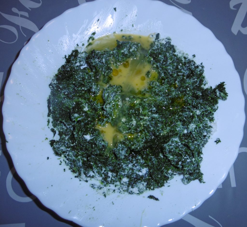 Torta salata ricotta e spinaci - Aggiunta uovo