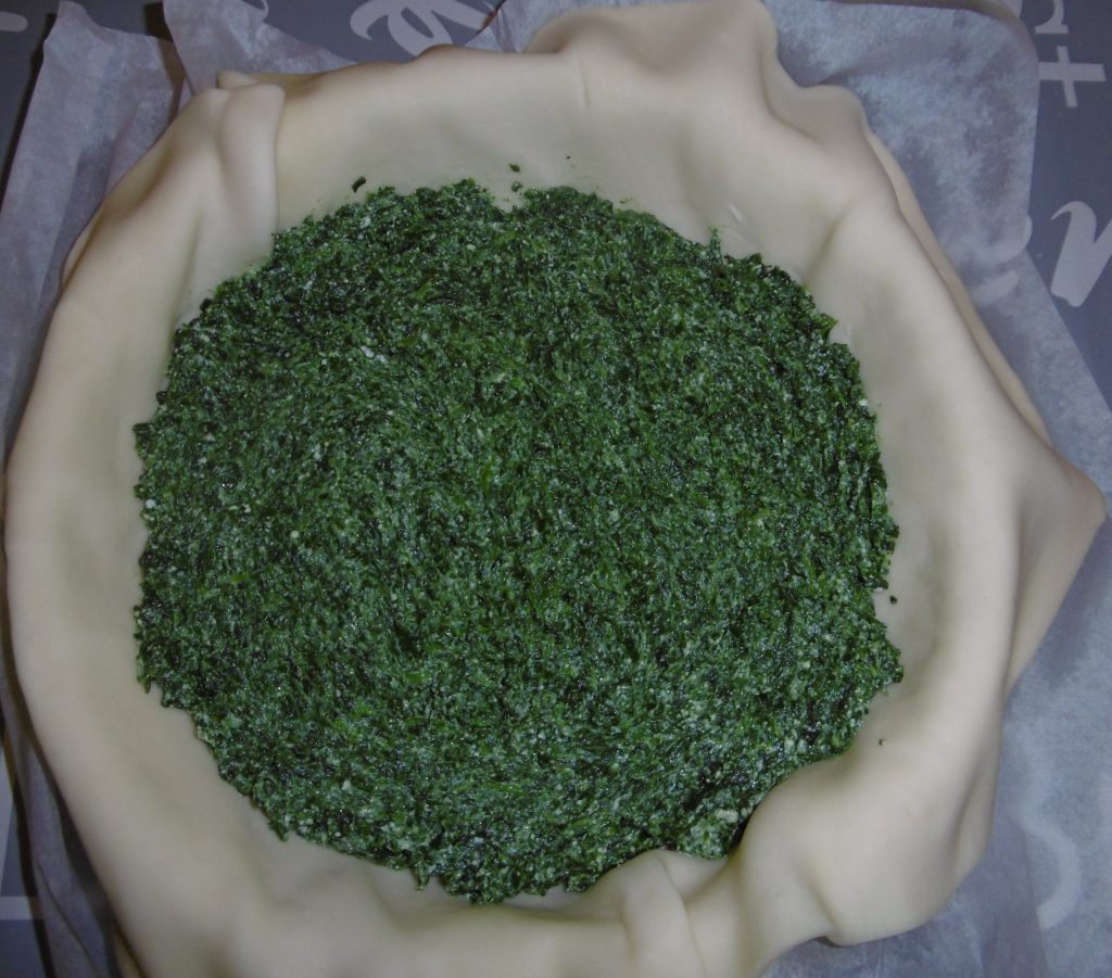 Torta salata ricotta e spinaci - Composto nella sfoglia