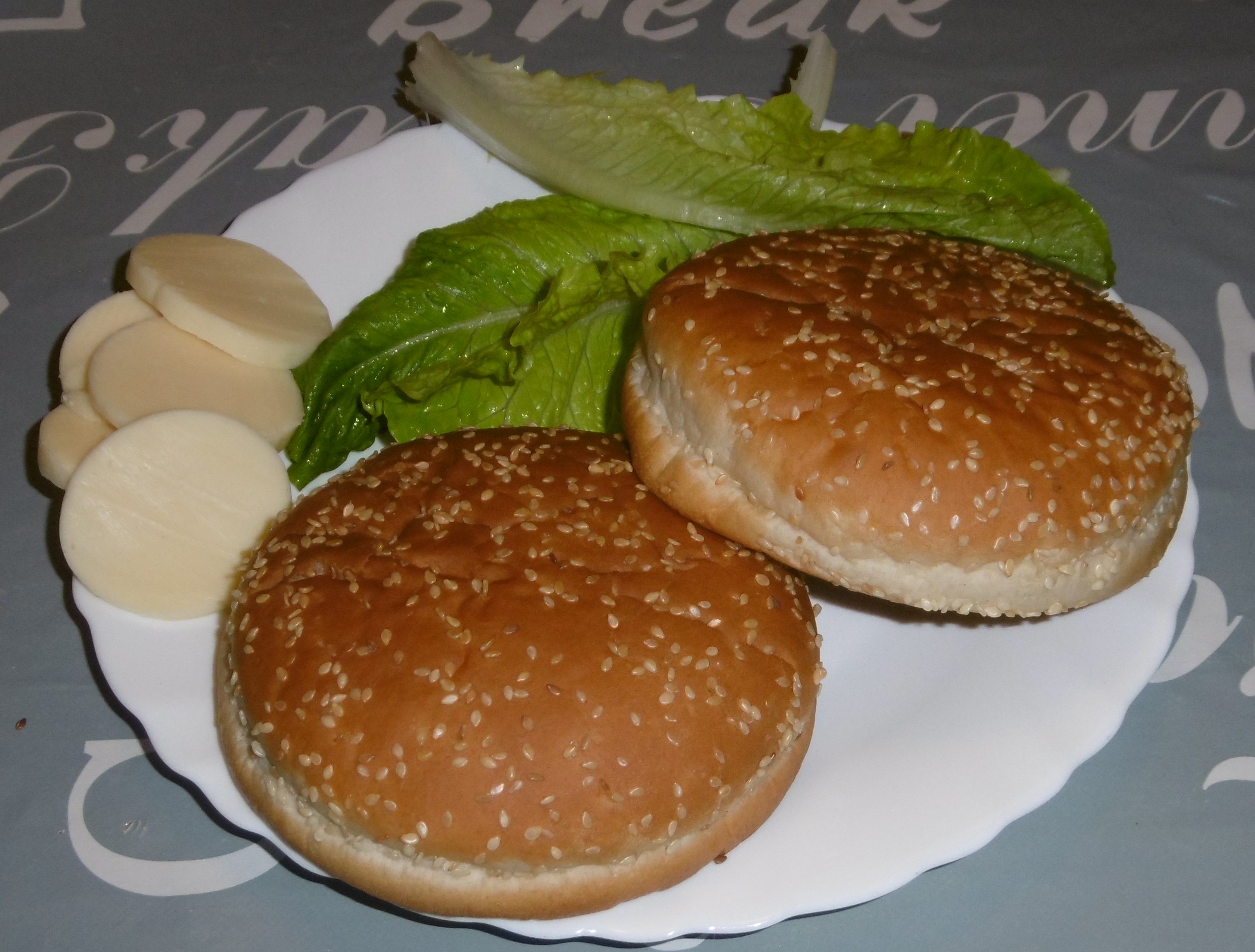 Panino hamburger, patatine e insalata - Altri ingredienti