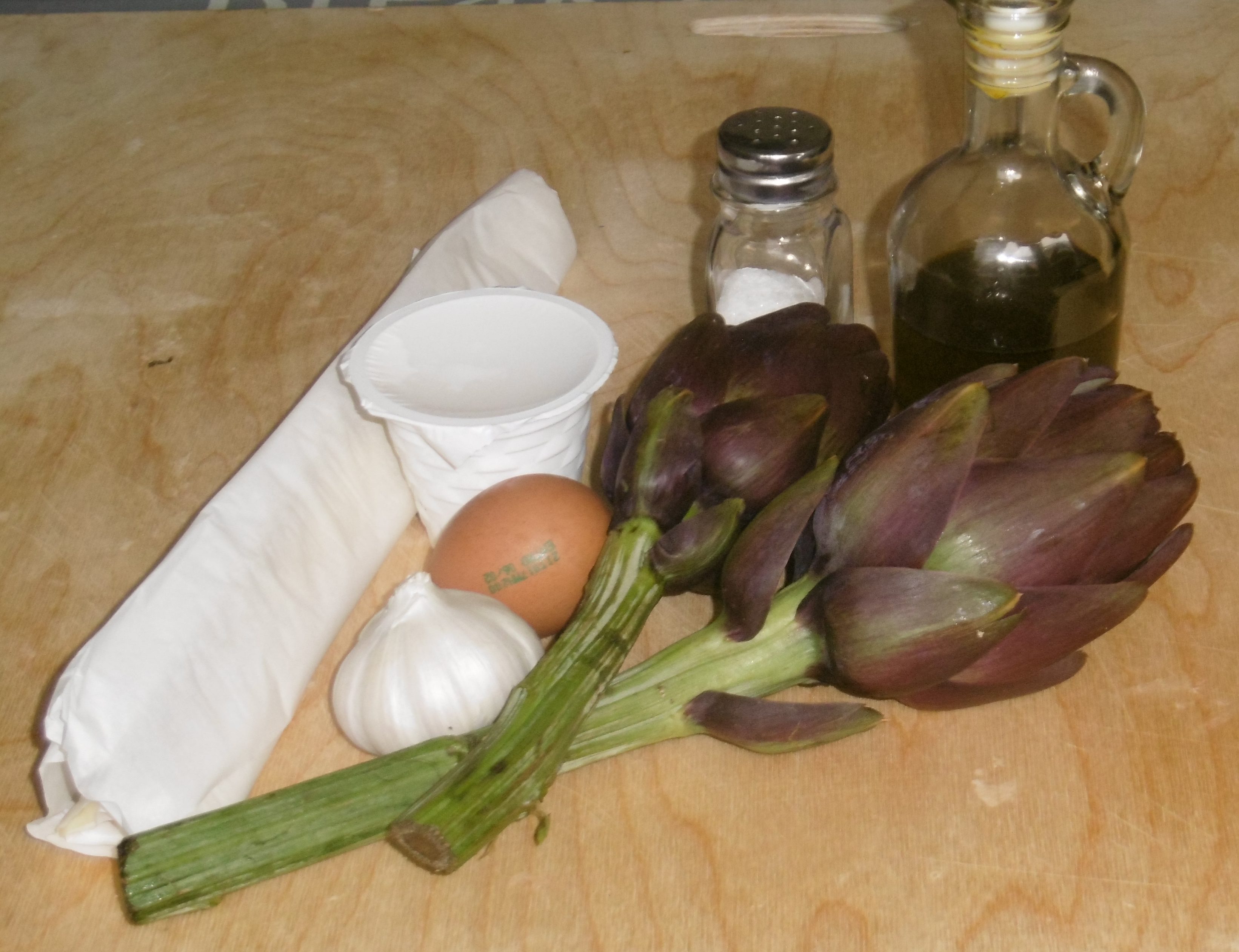 Tortino con carciofi e ricotta - Ingredienti