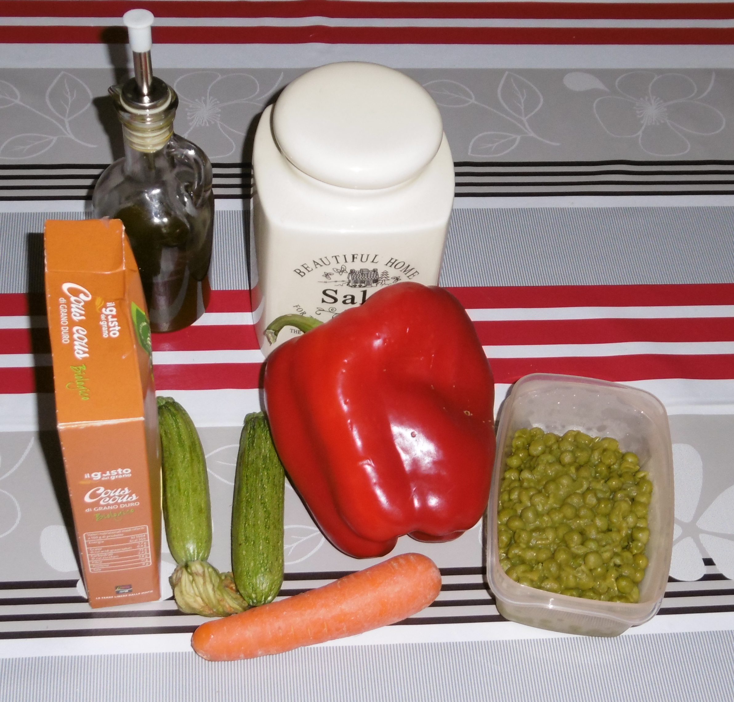 Cous cous con verdure e zafferano - Ingredienti