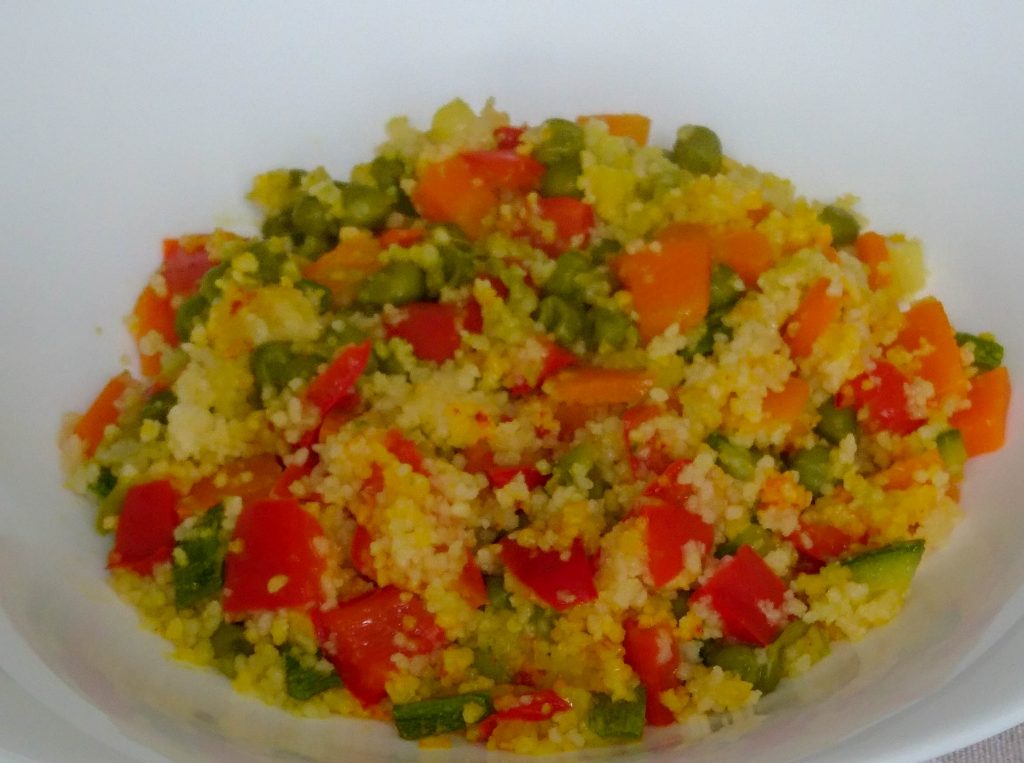 Cous cous con verdure e zafferano - Piatto pronto