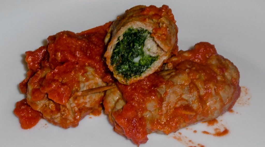 Involtini di carne al sugo - Piatto pronto