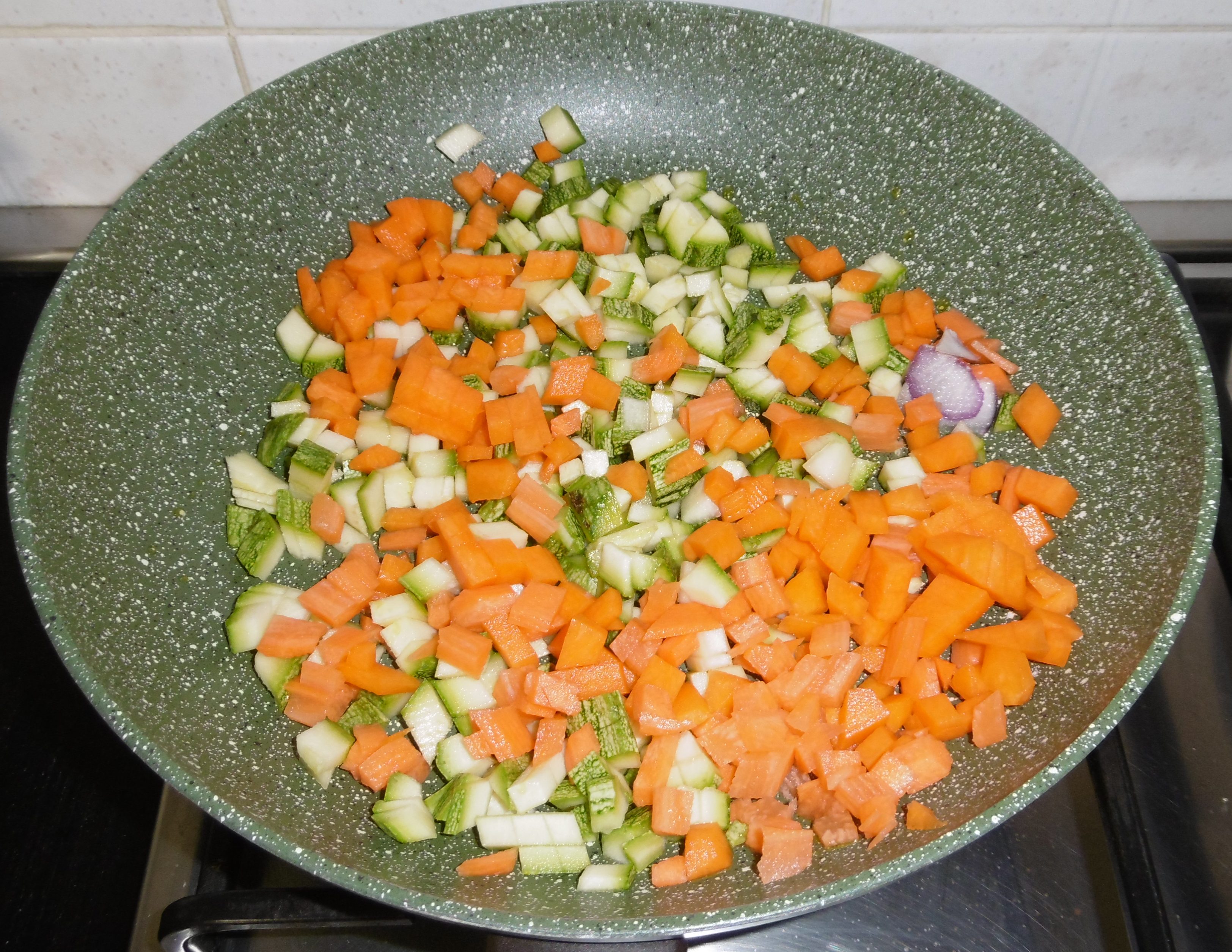 Polpette di verdure con cornf flakes - Verdure in padella