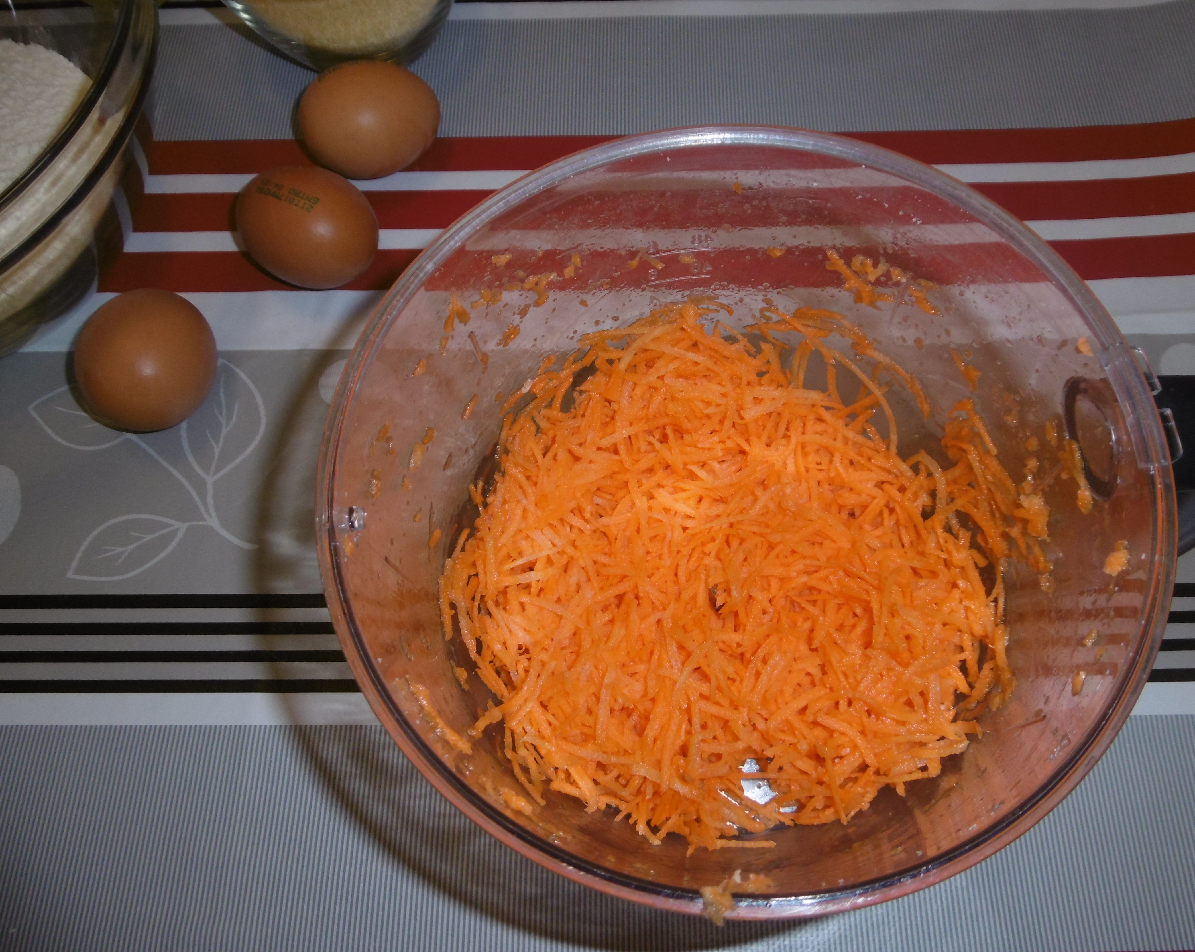 Torta di carote - Carote julienne