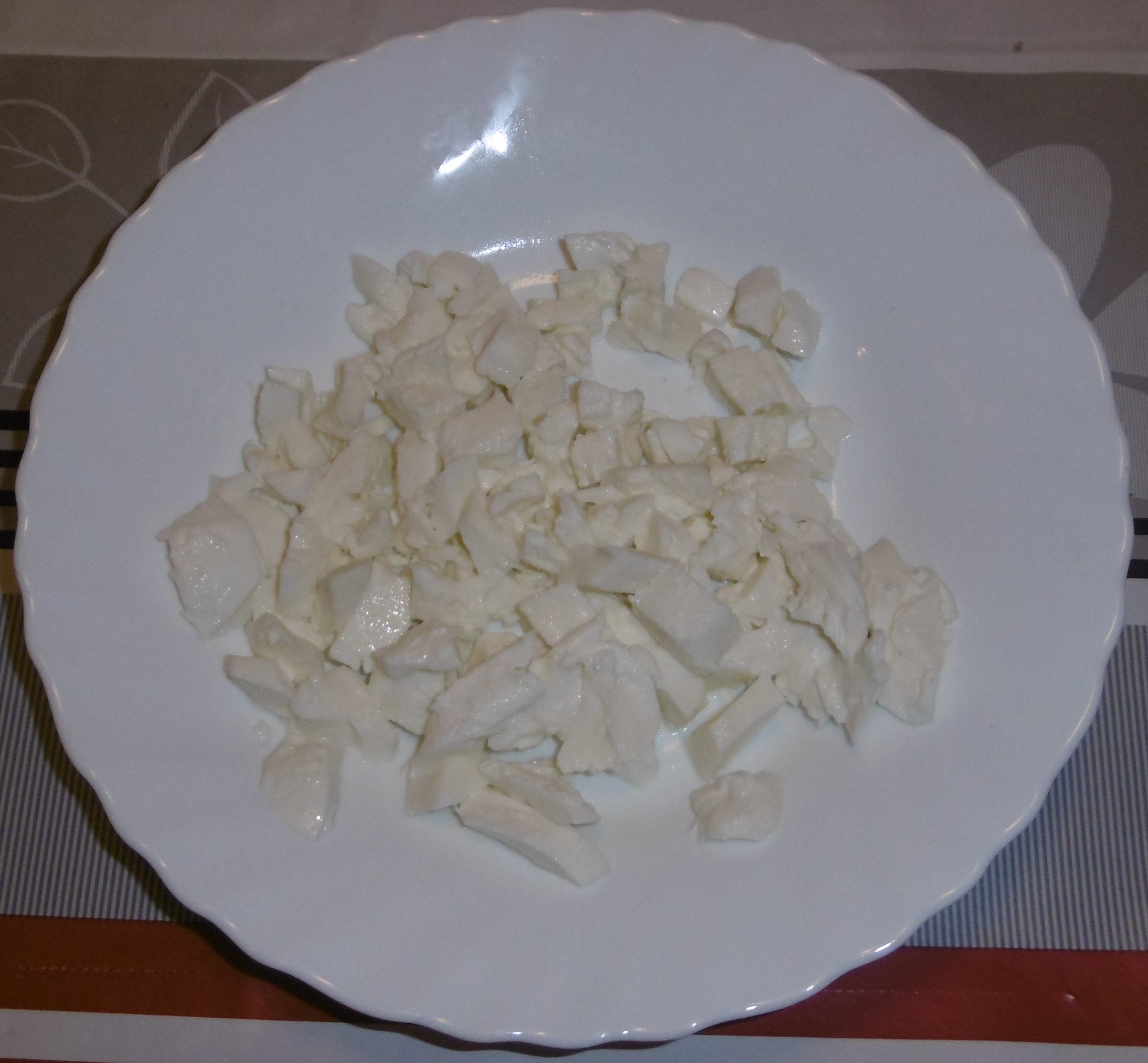 Timballo di riso al forno - Mozzarella tagliata