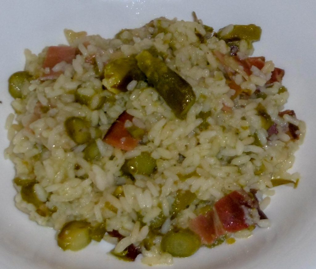 Risotto con asparagi e speck - Piatto pronto