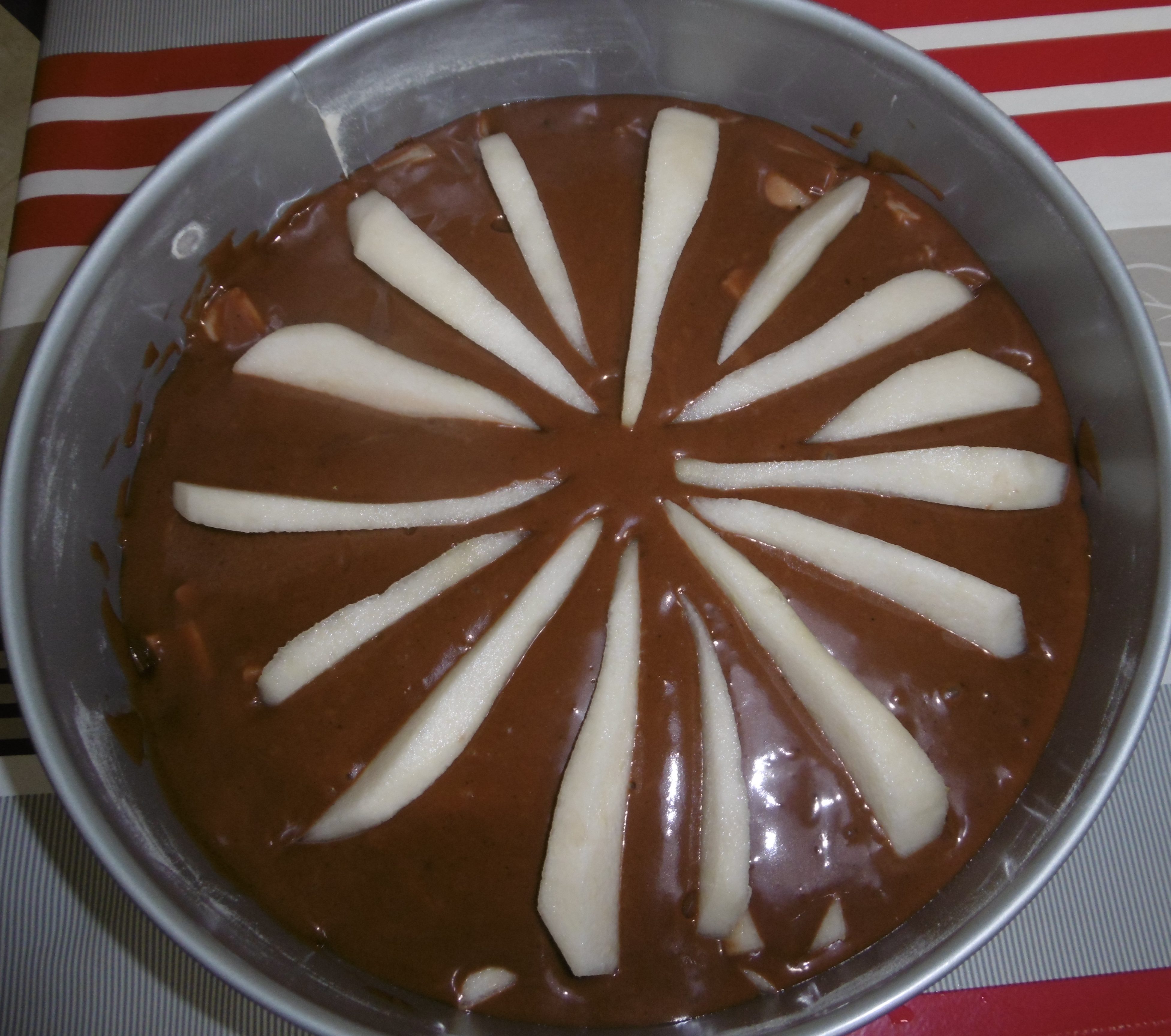 Torta pere e cioccolato - Torta cruda