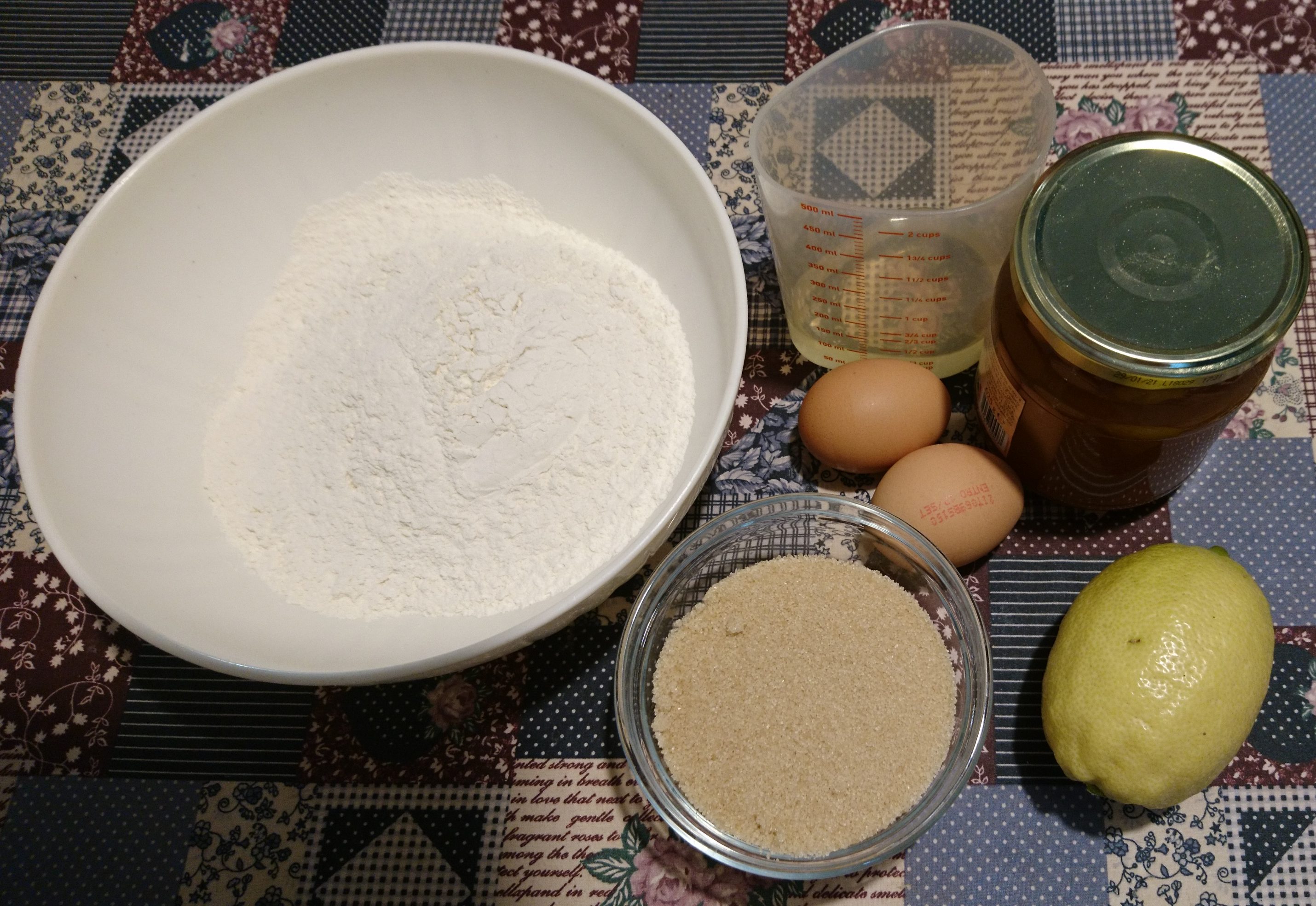 Crostata di marmellata senza burro - Ingredienti