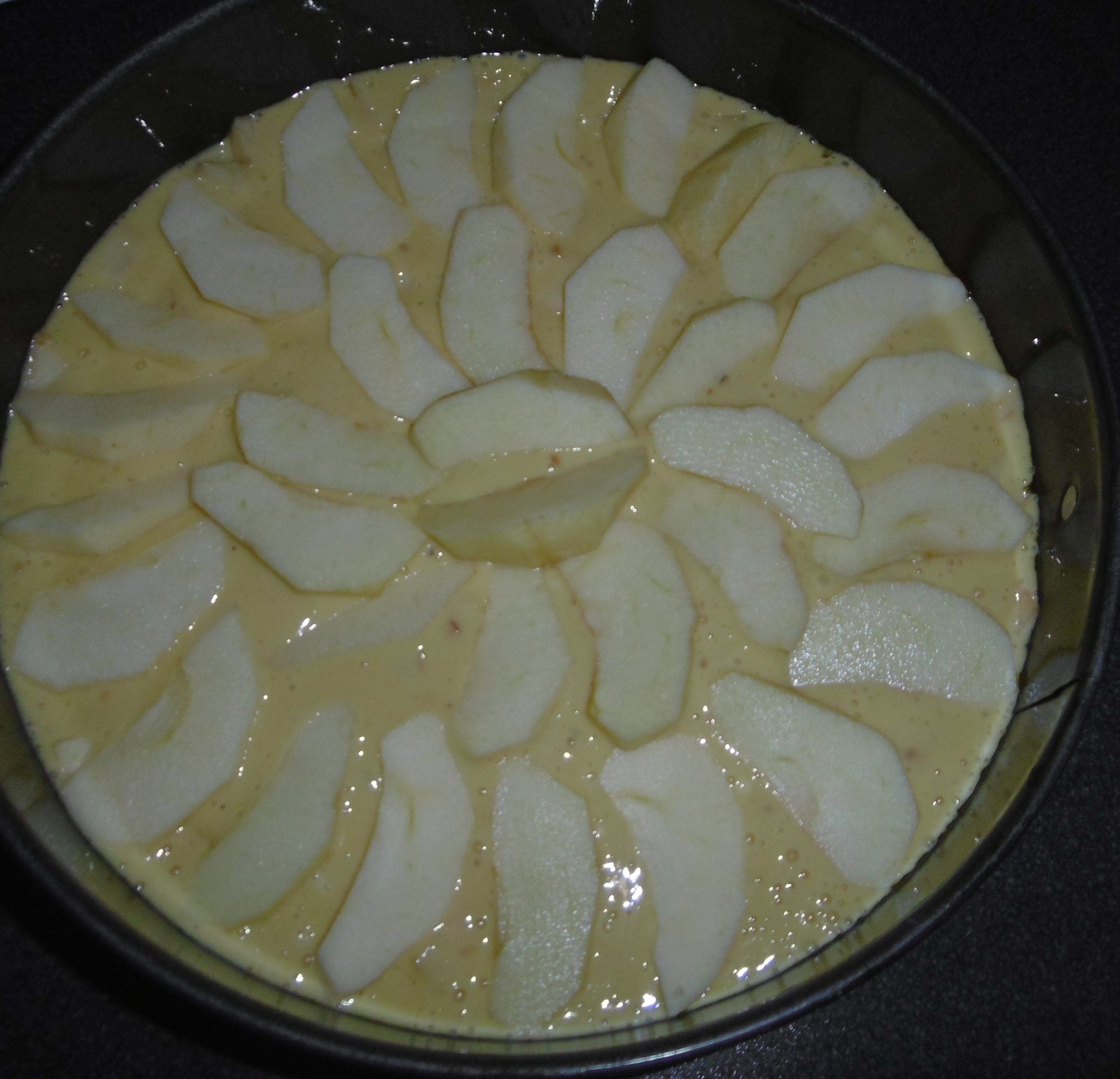 Torta di mele e nocciole - Torta cruda