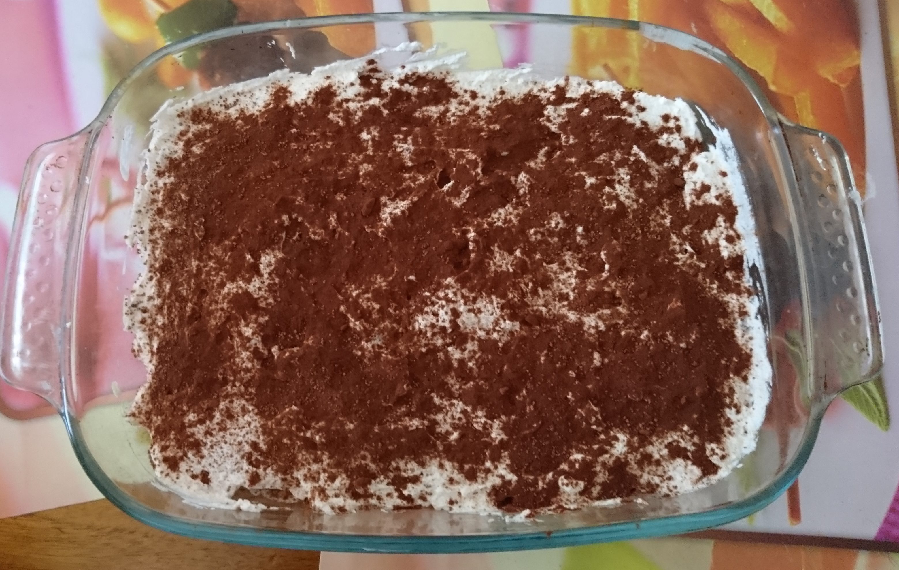 Tiramisù senza uova - Aggiunta panna