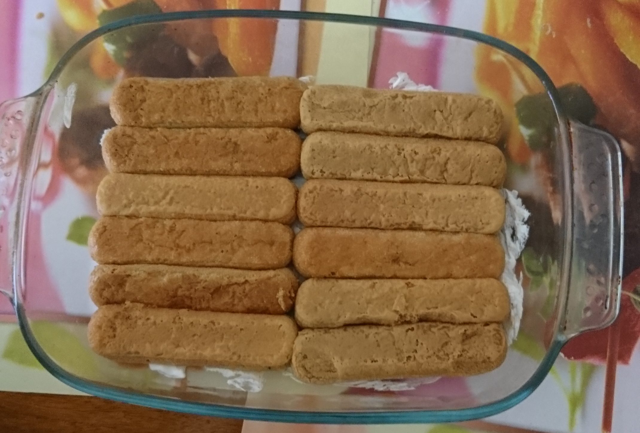 Tiramisù senza uova - Savoiardi e panna