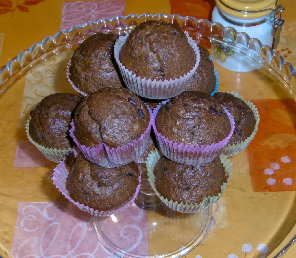 Muffin banane e cioccolato senza burro - Piatto pronto