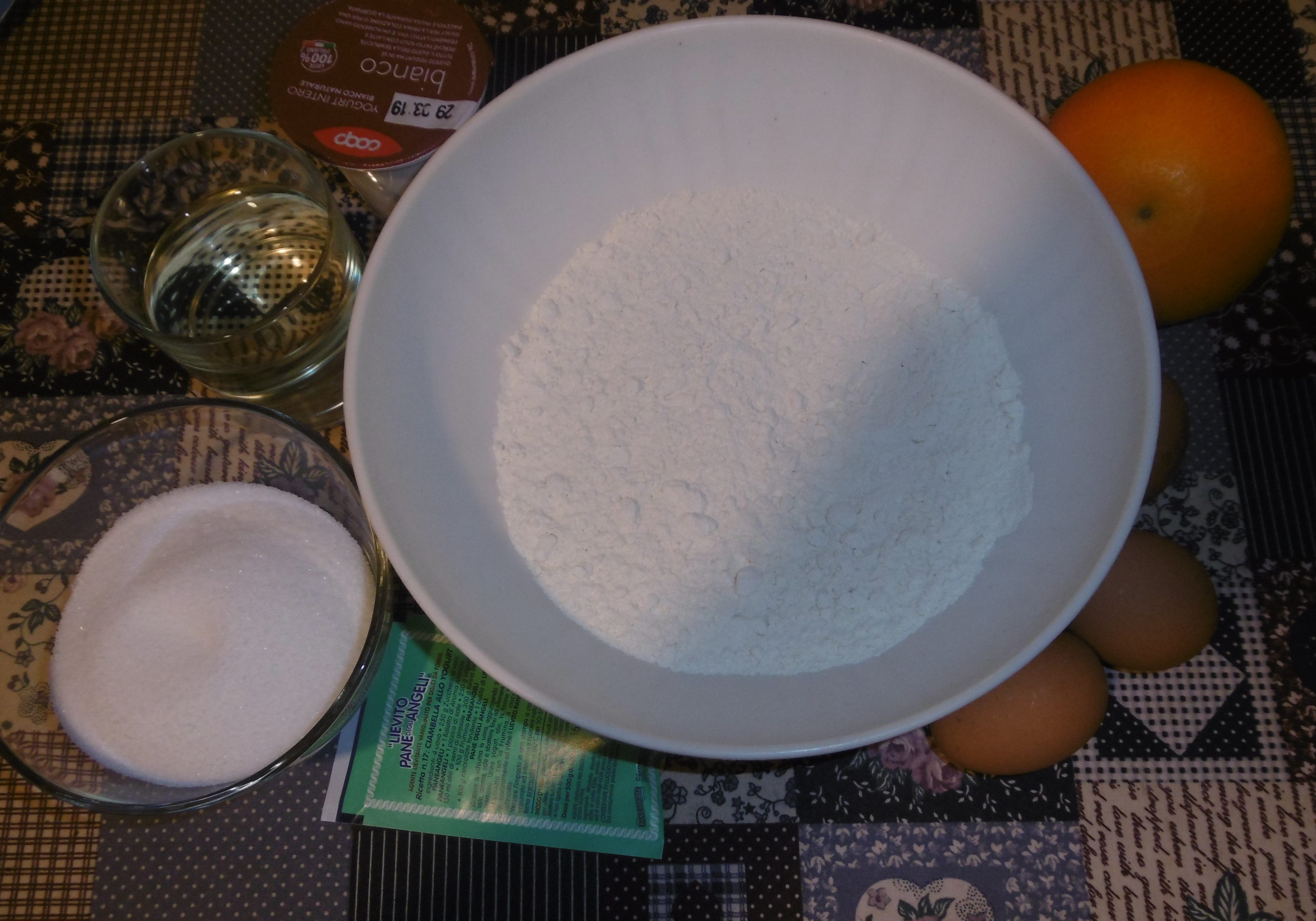 Plumcake arancia e yogurt- Ingredienti