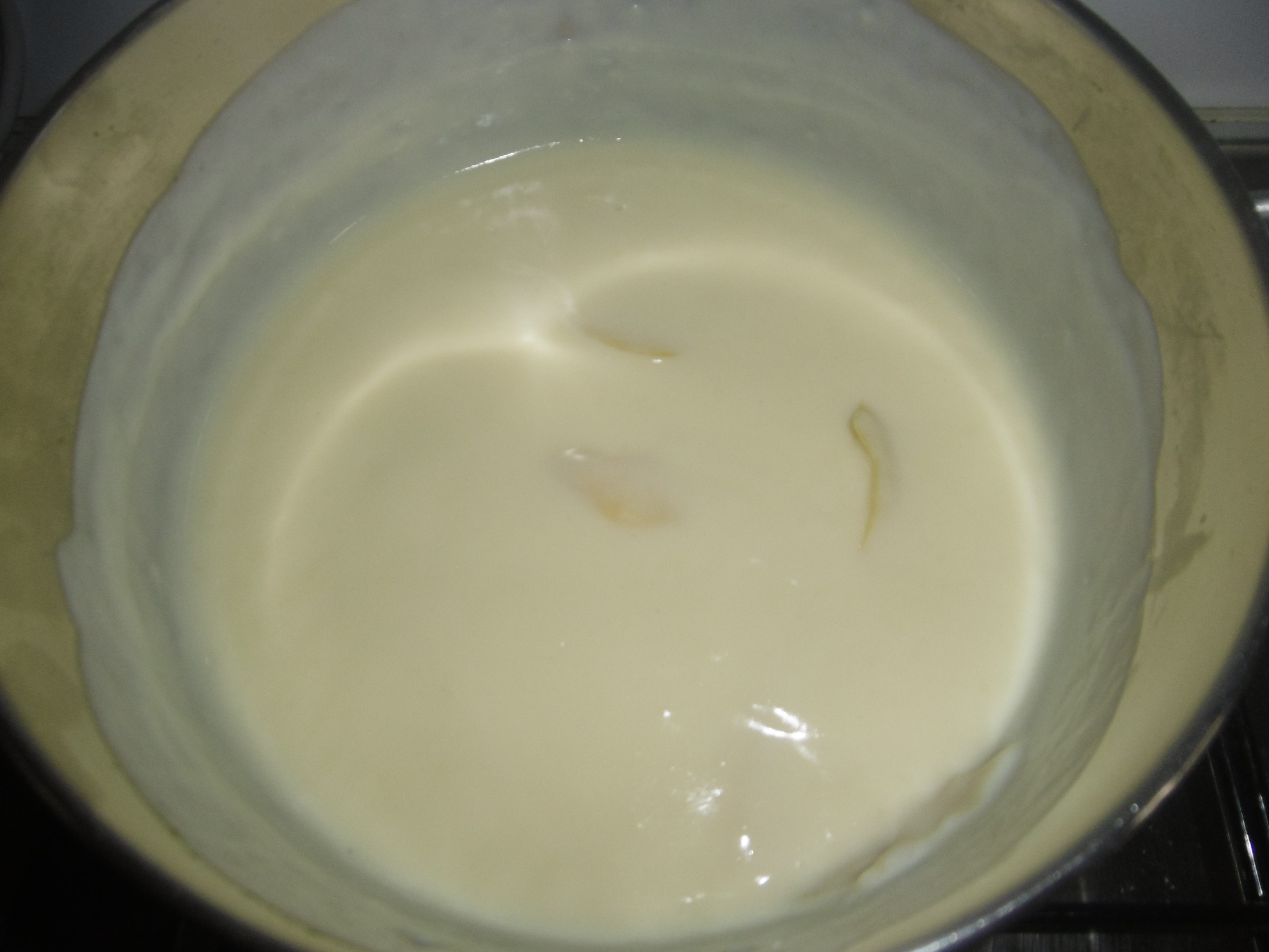 Budino al profumo di limone - Crema finita