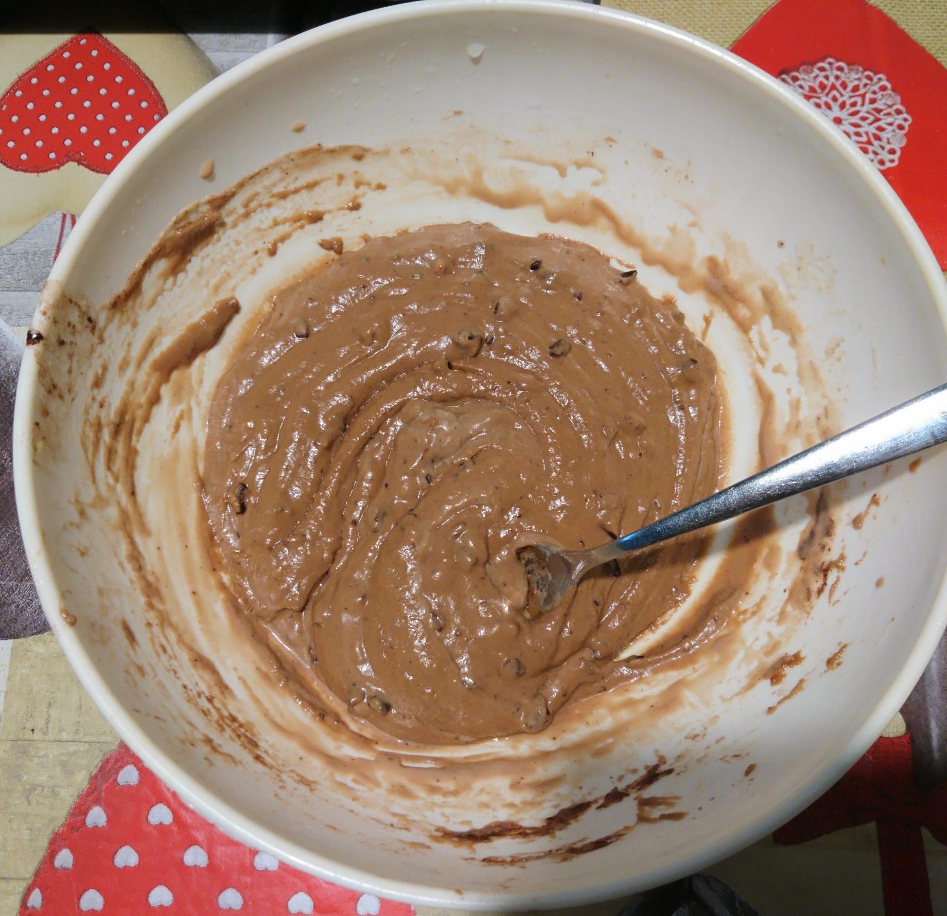 Biscotti al cioccolato fondente senza burro e uova - Impasto finito